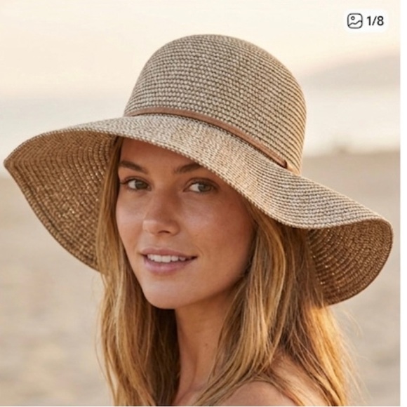 Lily Morgan Accessories - Coastal Grandma Lily Morgan Floppy Sun/Gardening Hat in Natural Beige